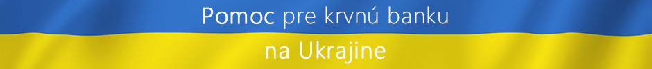 Banner: Pomoc pre krvnú banku na Ukrajine